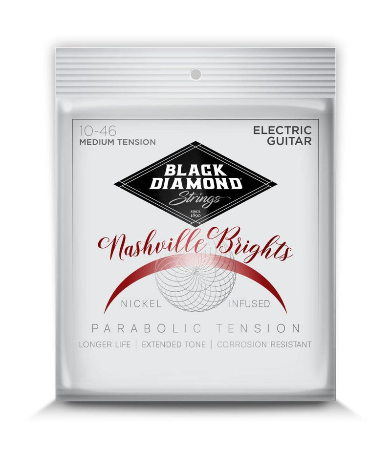 Black Diamond Strings® N477NV Electric Nashville Brights Nickel-Infused Medium Tension