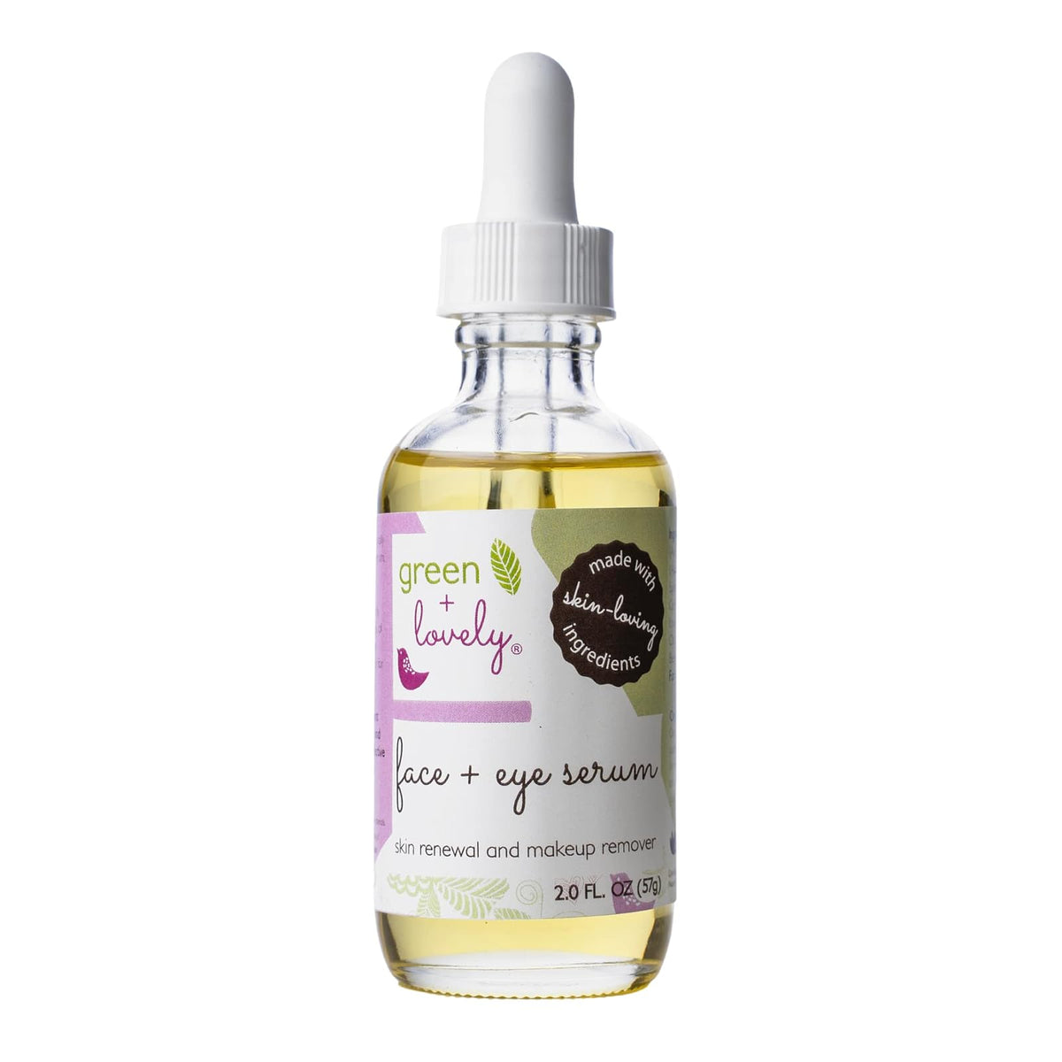 Green + Lovely Skin Serum, 2 Fl Oz (Pack of 1)