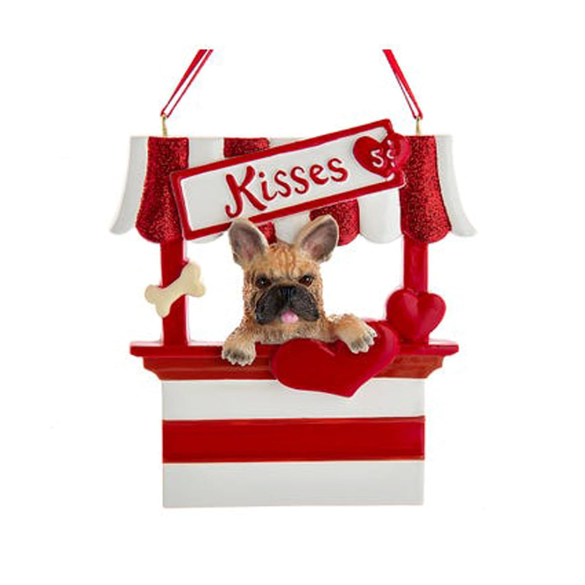 Kurt S. Adler Hanging Ornament, 4 Inch, Red