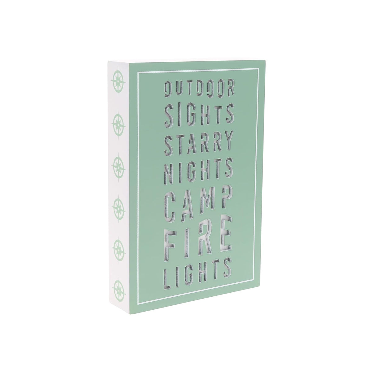 Pavilion Gift Company Decorative Signage, 4" x 6", Green, White