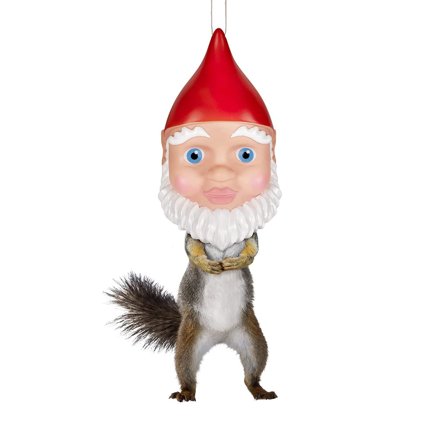 Accoutrements Funny Squirrel Feeder, Gnome Garden Decor