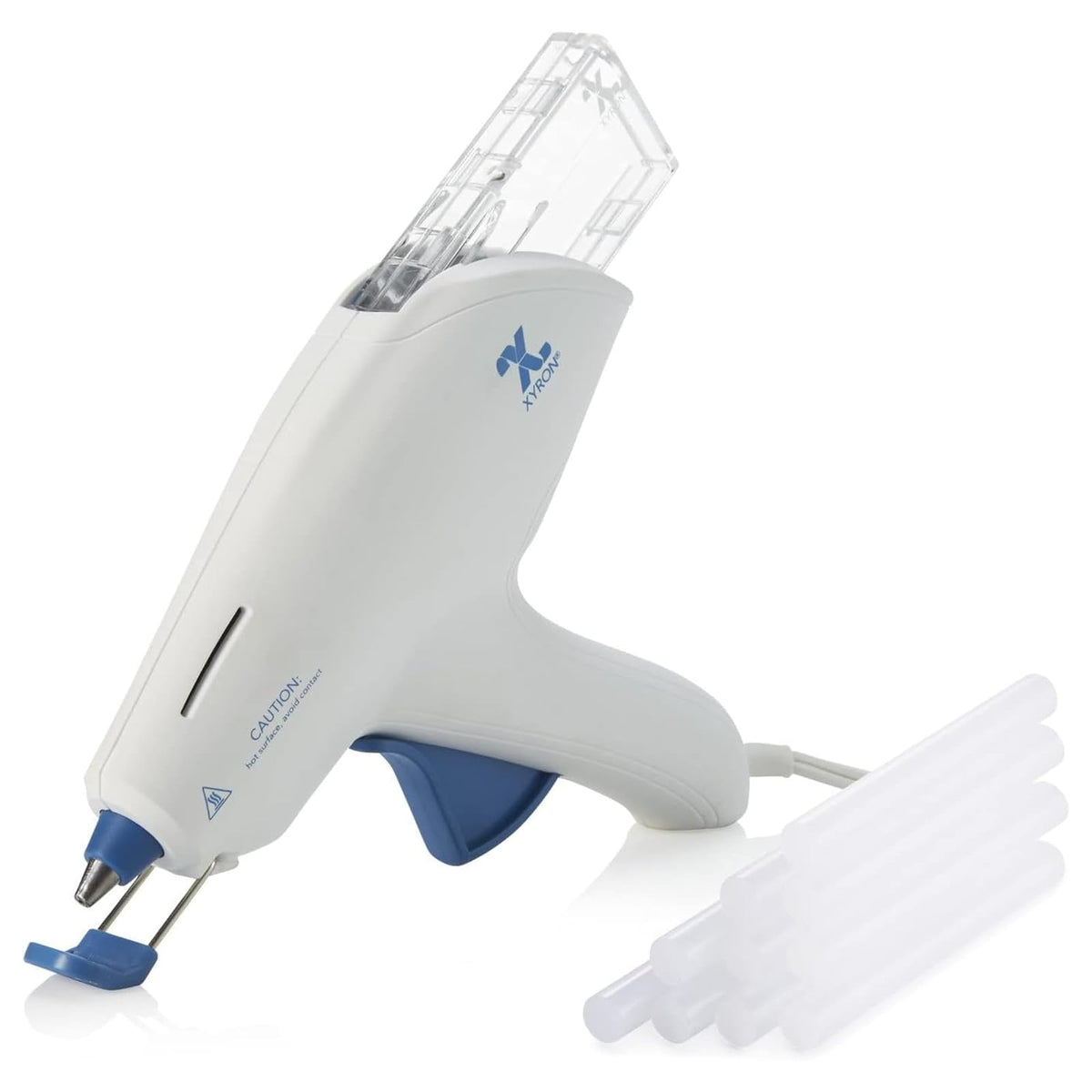 Xyron Hot Glue Gun, 9 in. x 2 in. x 8 in., White, Navy