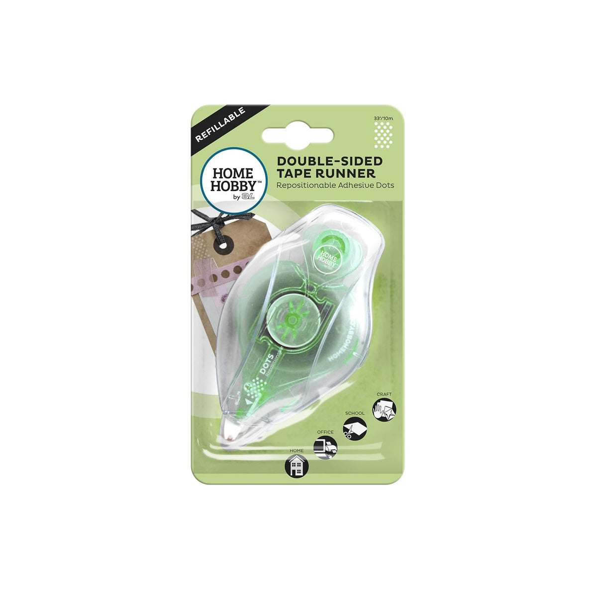 HomeHobby by 3L Adhesive Tapes, 33ft, Clear
