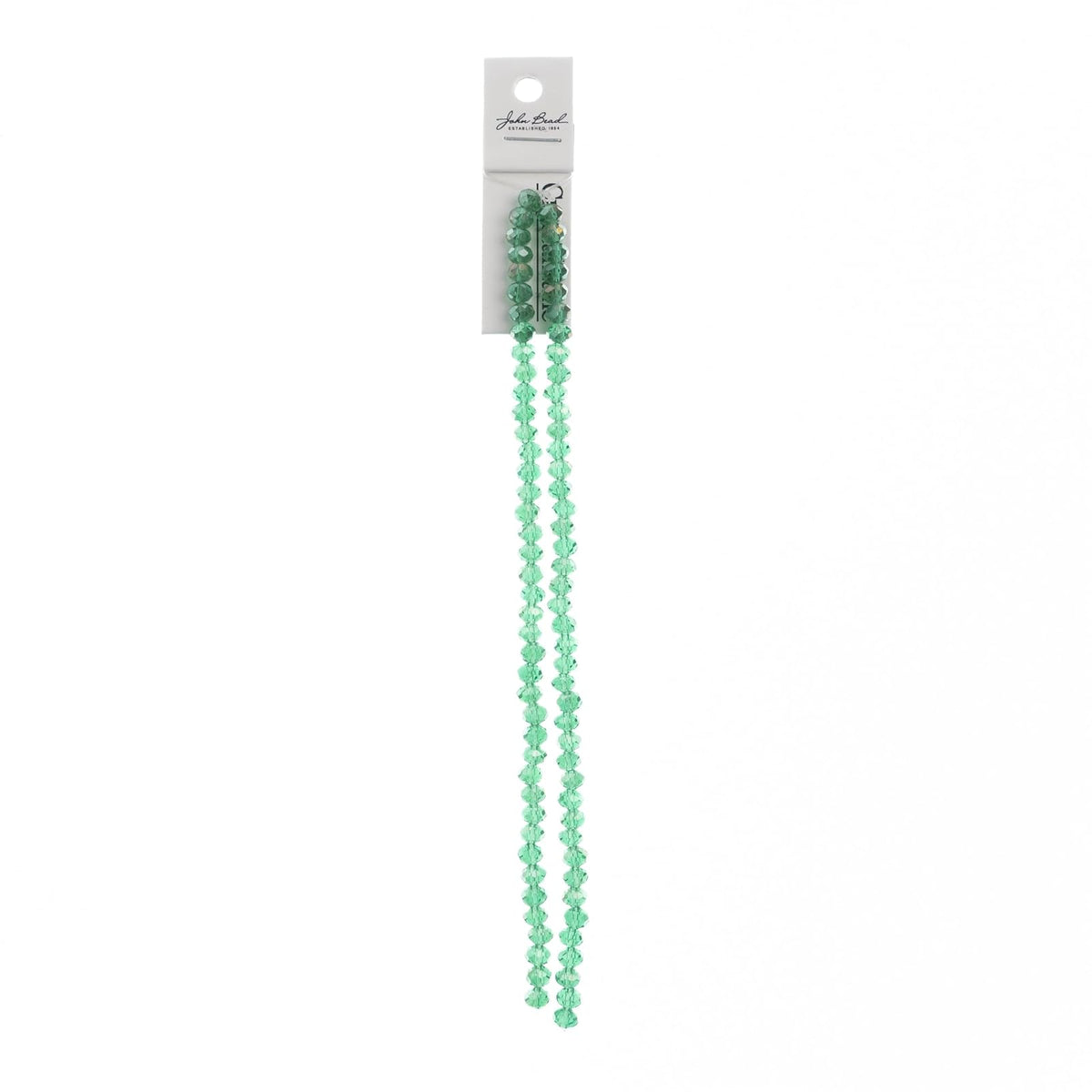 John Bead Craft Bead, 4mm x6mm, Transparent Dark Green AB