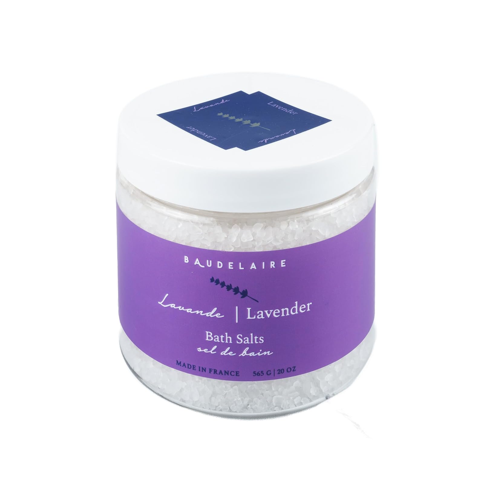 Baudelaire Provence Sante PS Bath Salt Lavender, 20-Ounce Jar