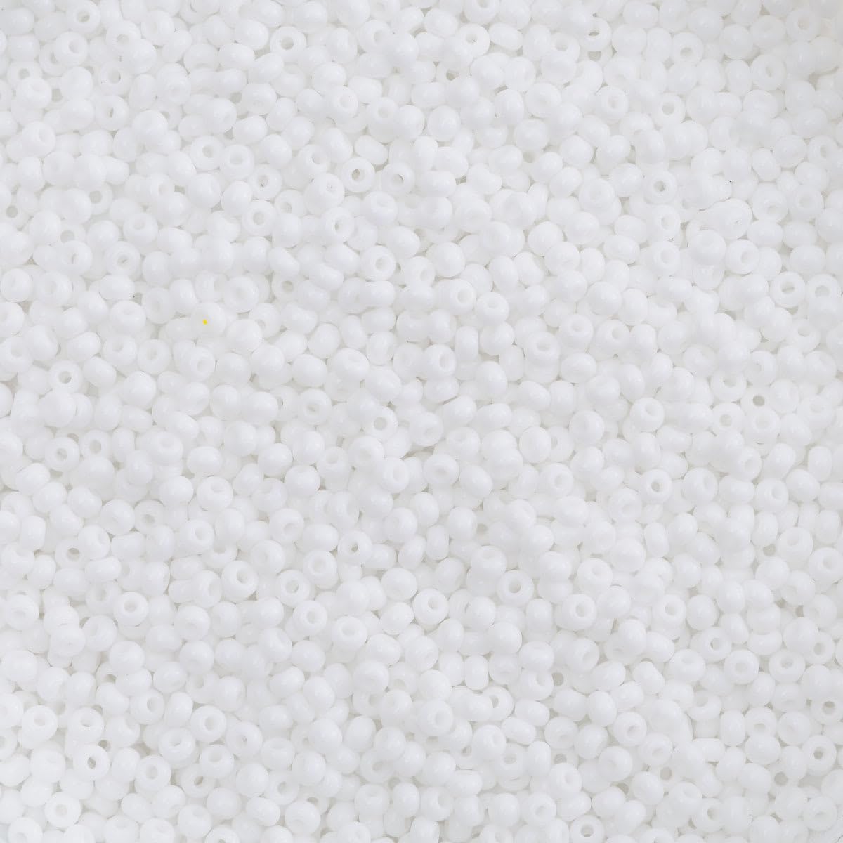 John Bead Craft Bead, 10/0, White Opaque