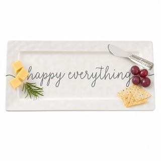 Mud Pie Happy Hostess Serving Platter, White