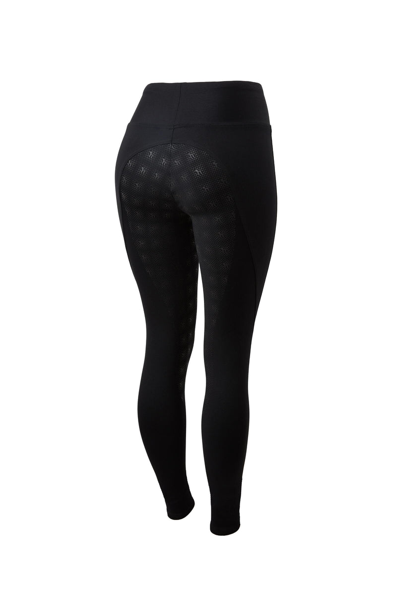 Horze Womens Juliet Hyper Flex Full Seat Tights - Black - 34