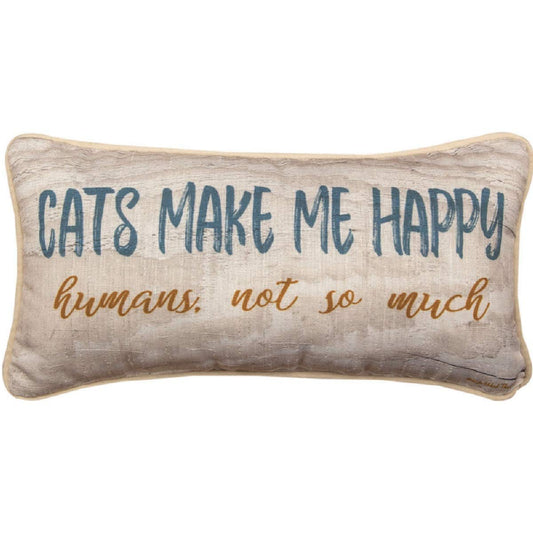 Manual MWW Cats Make me Happy Pillow