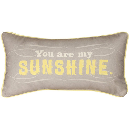 Manual Woodworkers and Weavers Reversible Throw Pillow You Are My Sunshine 17 by 9-Inch