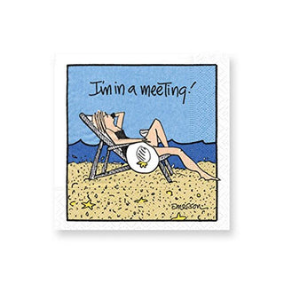 Design Design 624-01966 Meeting Cocktail Napkins, 5", Multicolor