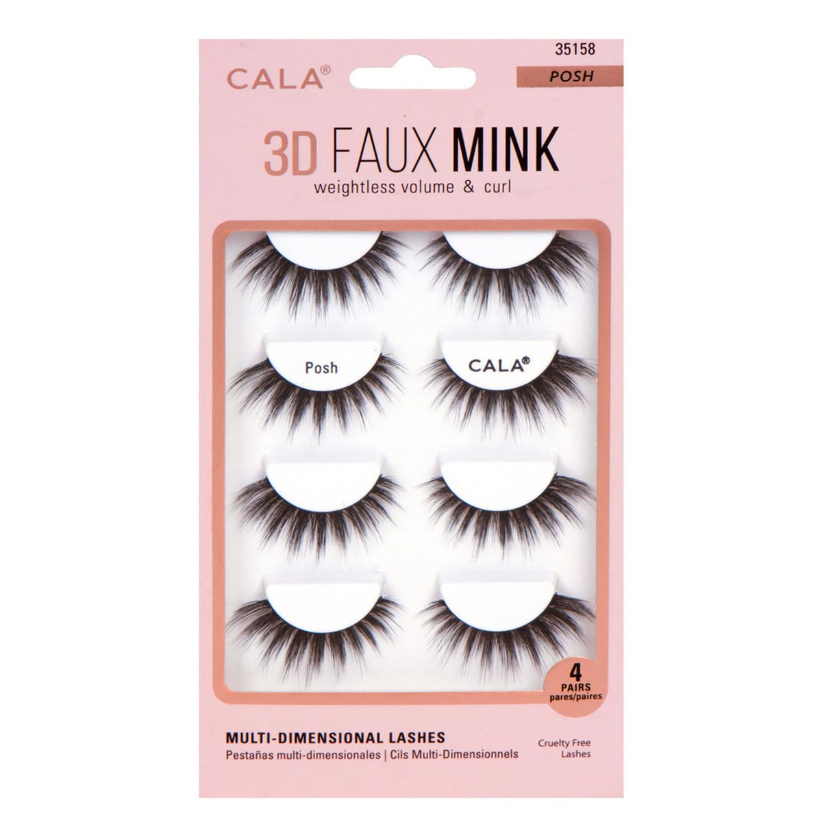 Cala False Eyelash, black