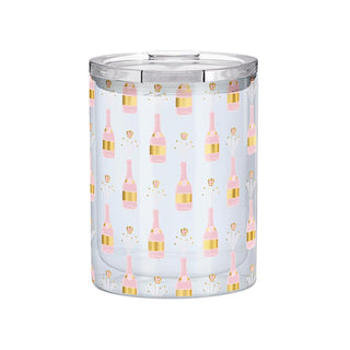 Slant Collections Drinking Cup, 12 Ounces, Champagne Bottles