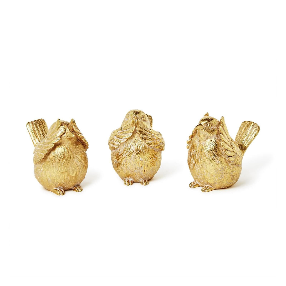 Two's Company Figurine, 2.75" W x 4.5" D x 3.75" H, Gold