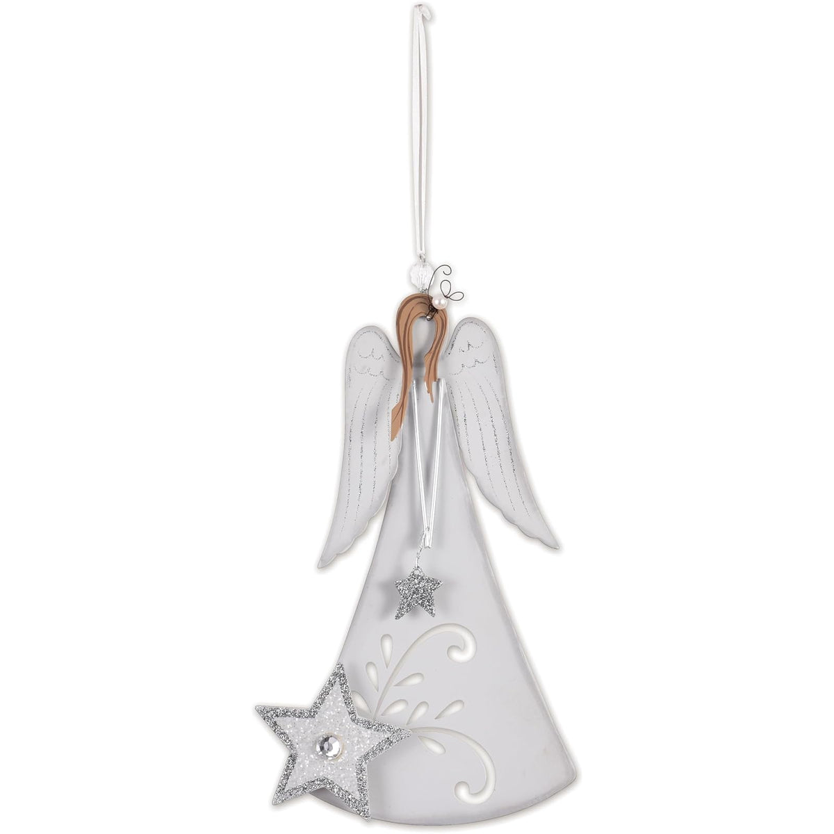 Sunset Vista Designs Hanging Ornament, 8.5 Inch, White