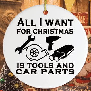 OrnamentallyYou Hanging Ornament, 3 inches, Mechanic Quote Christmas Ornament