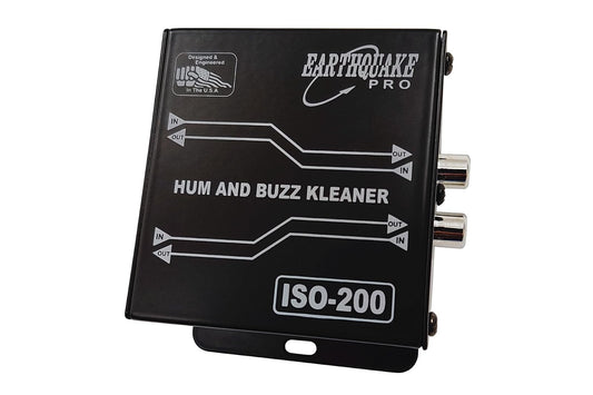 Earthquake Sound ISO-200 Hum and Buzz Kleaner 600 Ohm Ground Loop Isolator with RCA to XLR Signal Conversion