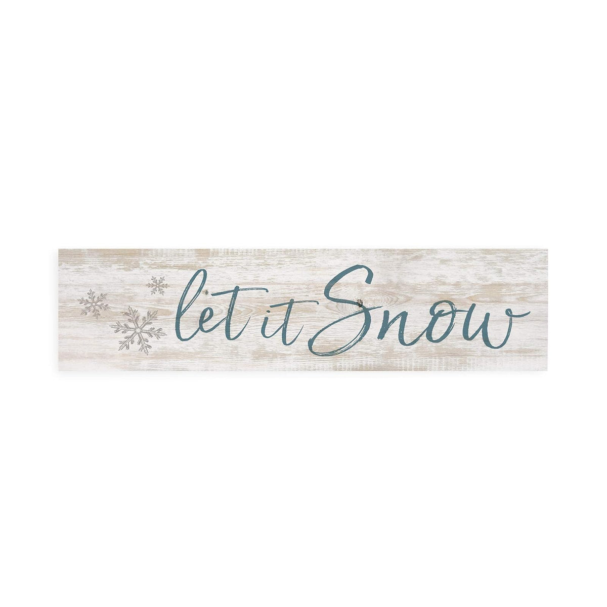 P. Graham Dunn Decorative Signage, 6 x 1.5, Let It Snow