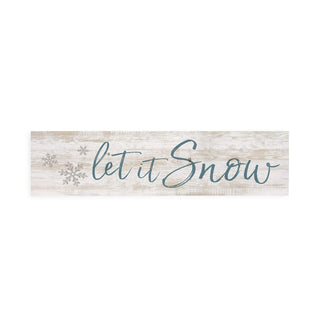 P. Graham Dunn Decorative Signage, 6 x 1.5, Let It Snow