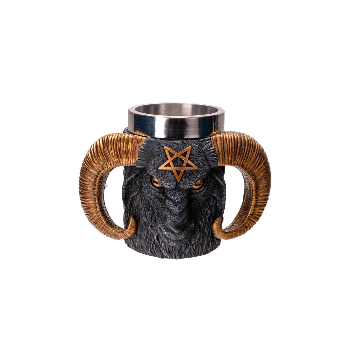 Pacific Giftware Drinking Cup, 11 Ounces, Black/Brown