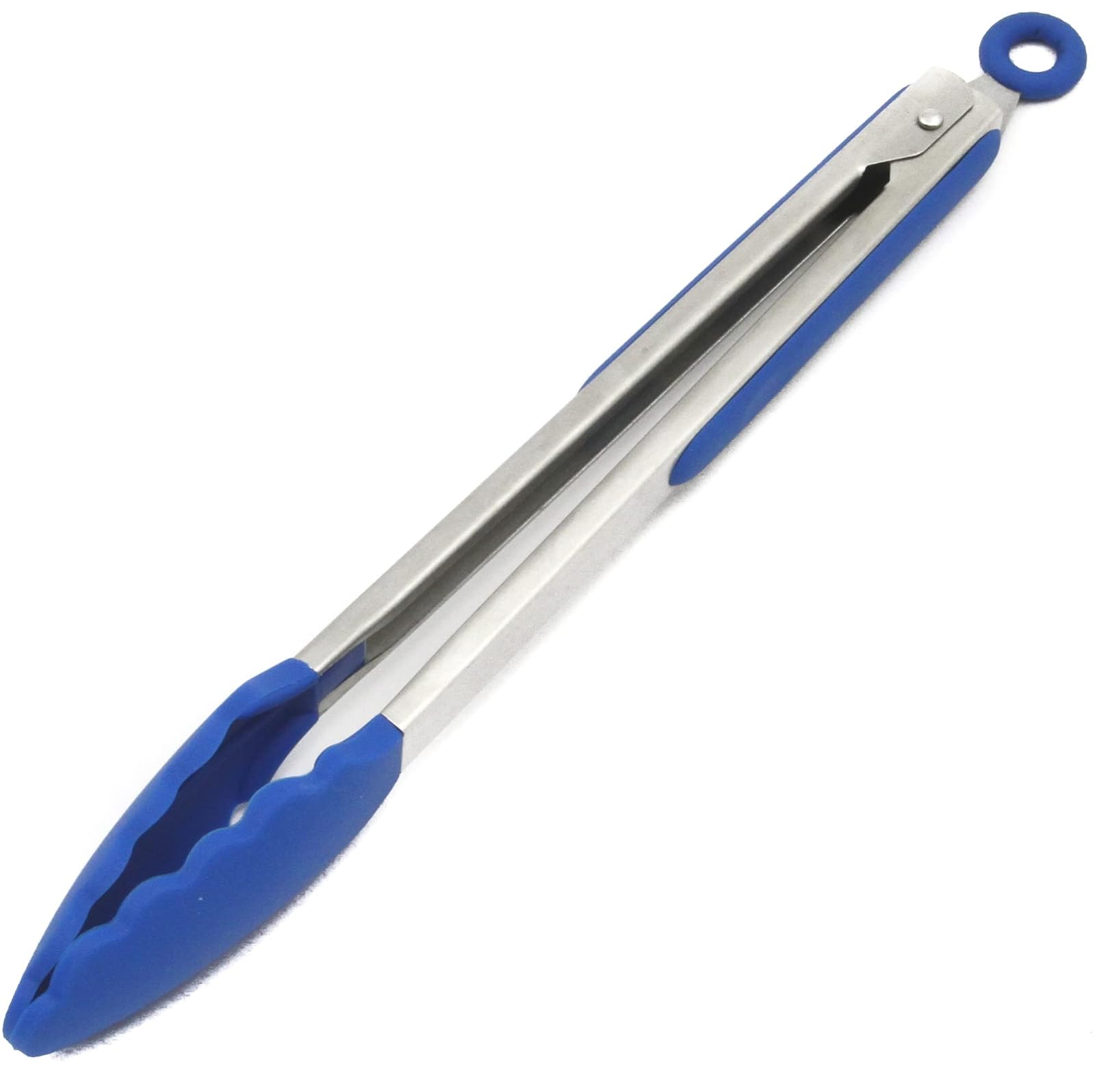Chef Craft Premium Silicone Tongs, 12", Blue