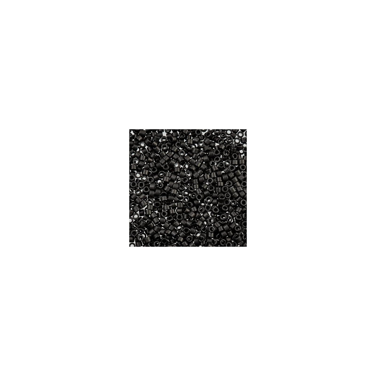 John Bead Craft Bead, Size: 11, Black Matte