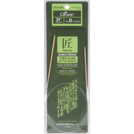 CLOVER Bamboo Circular 24" No. 0