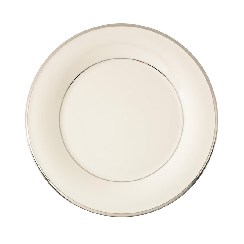 Lenox Solitaire Dinner Plate, ivory/platinum