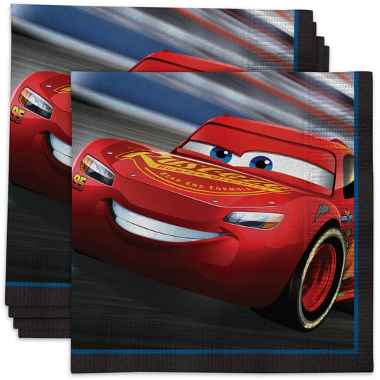 Unique Industries Unique 59921 Disney Cars 3 | Beverage Napkins | 16ct