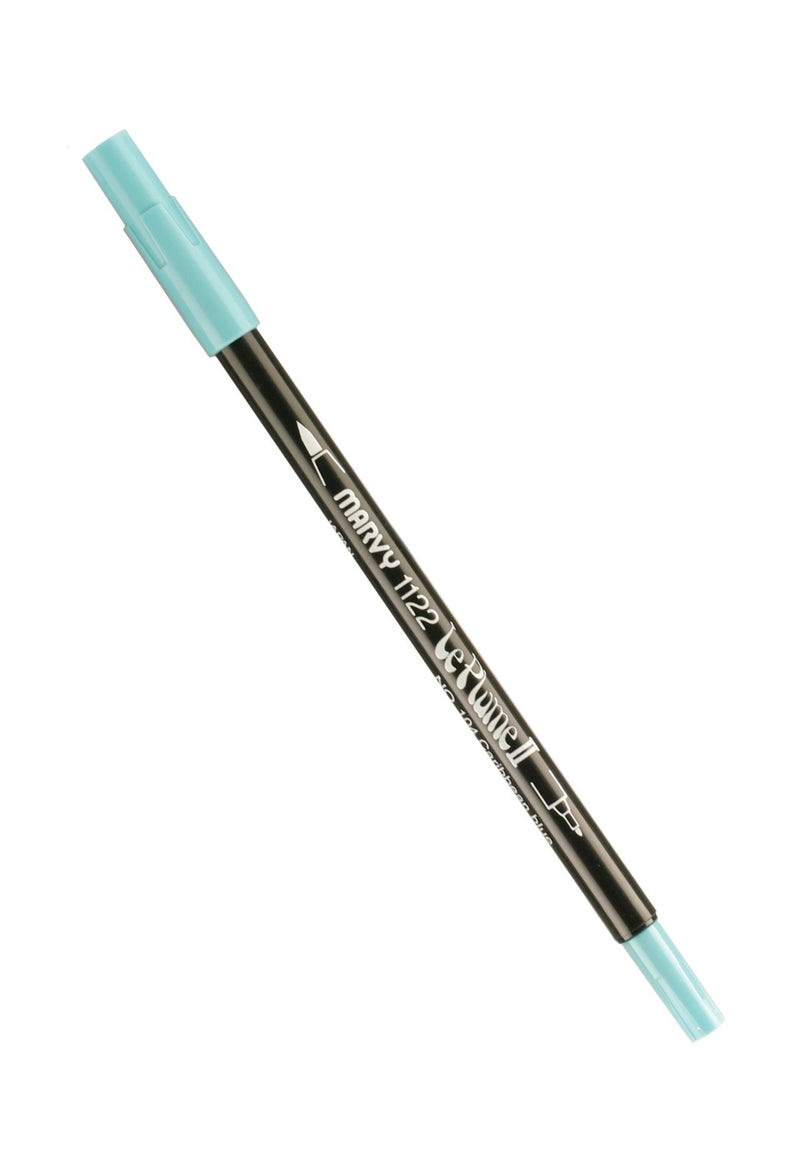 Uchida 1122-C-104 Marvy Le Plume II Watercolor Marker Art Supplies, Caribbean Blue