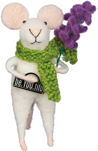 Primitives by Kathy Figurine, 4.5 inches, White, Green, Purple