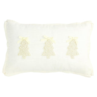 Mud Pie Pillow, 18 x 18-Inch, White