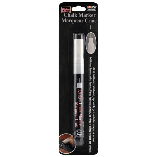 Uchida of America 485-C-0 Extra Fine Tip Bistro Chalk Marker, White