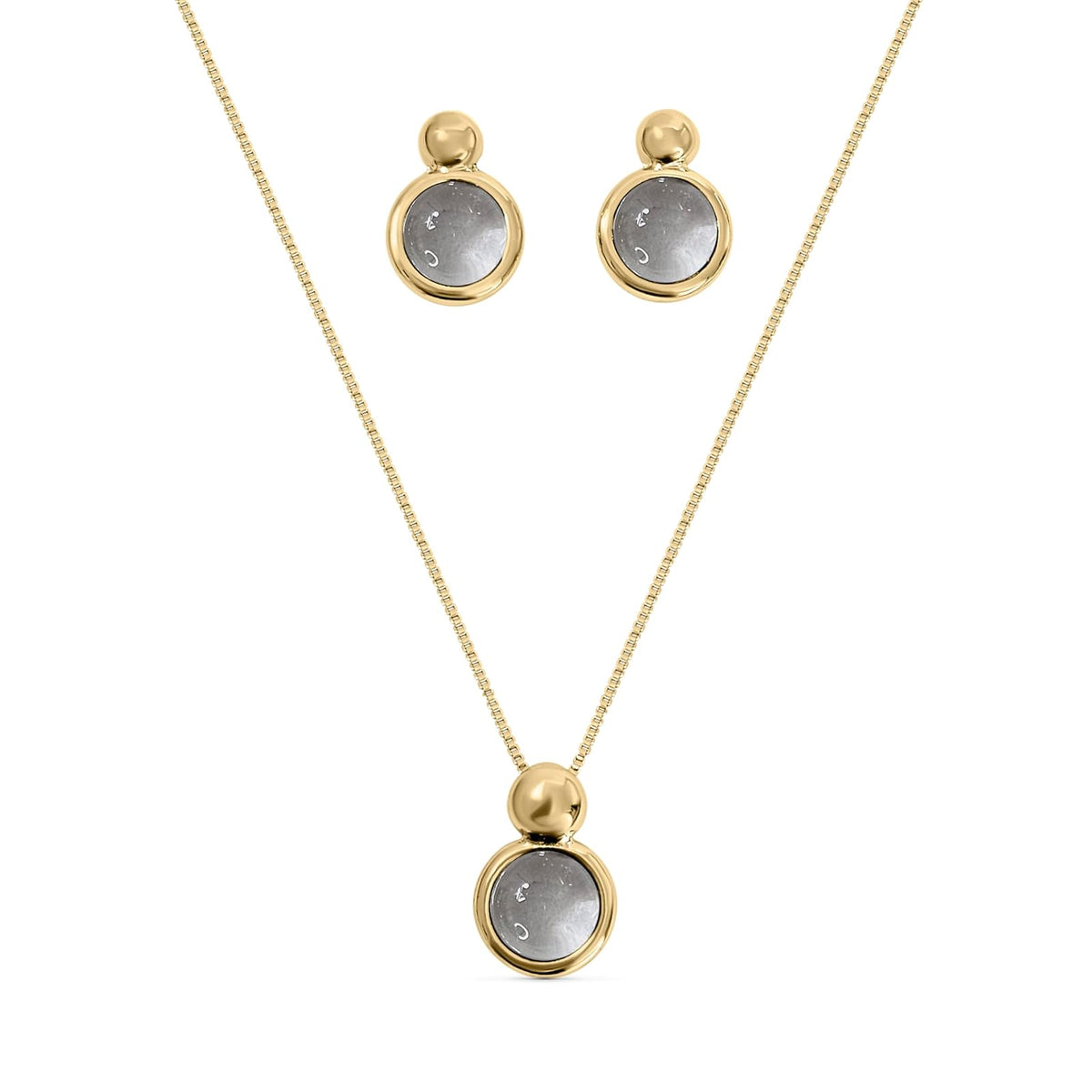 BStones Jewelry Set, Yellow Gold, Crystal