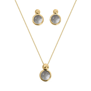 BStones Jewelry Set, Yellow Gold, Crystal