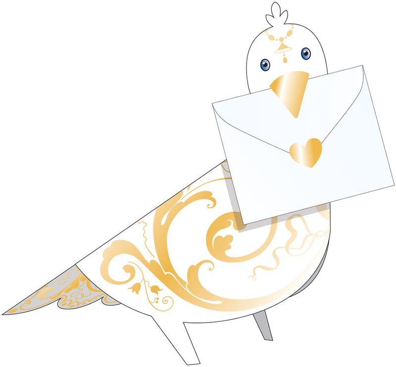 Celebrate the Home Special Delivery Delightful 3-D Animal Card, Crystal Bird