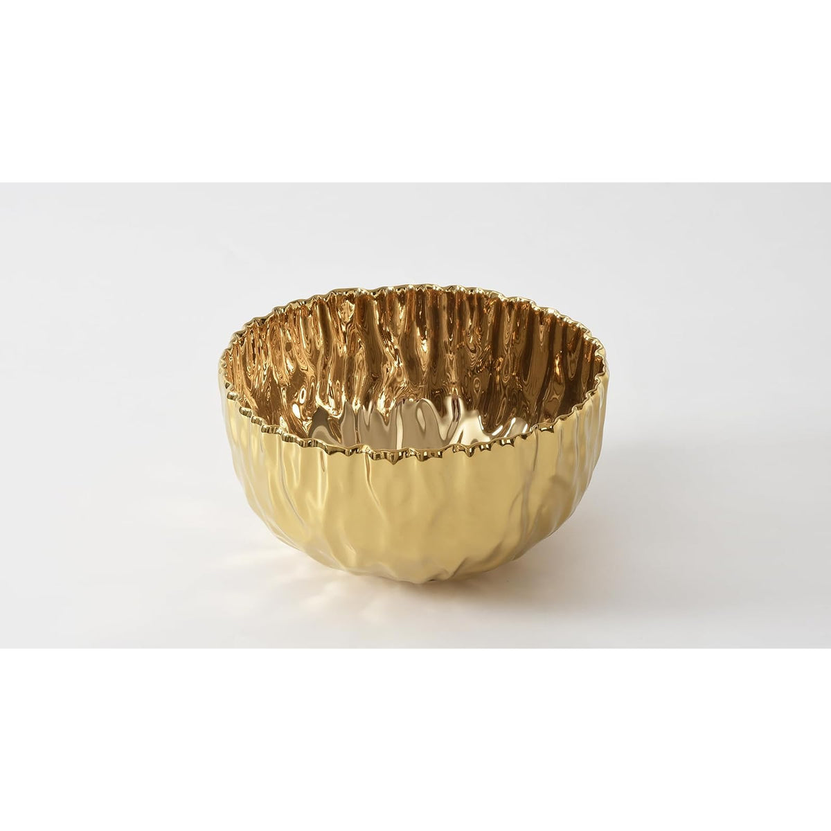 Pampa Bay Dishware Bowl, Large, Gold