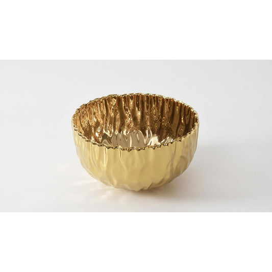 Pampa Bay Dishware Bowl, Large, Gold
