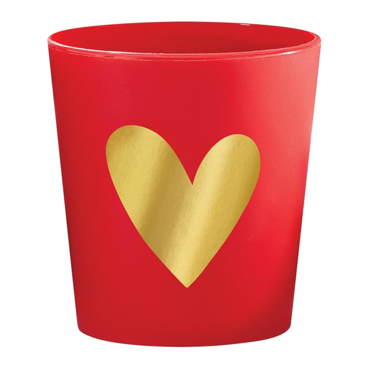 Slant Collections Drinking Cup, 2-Ounce, Heart