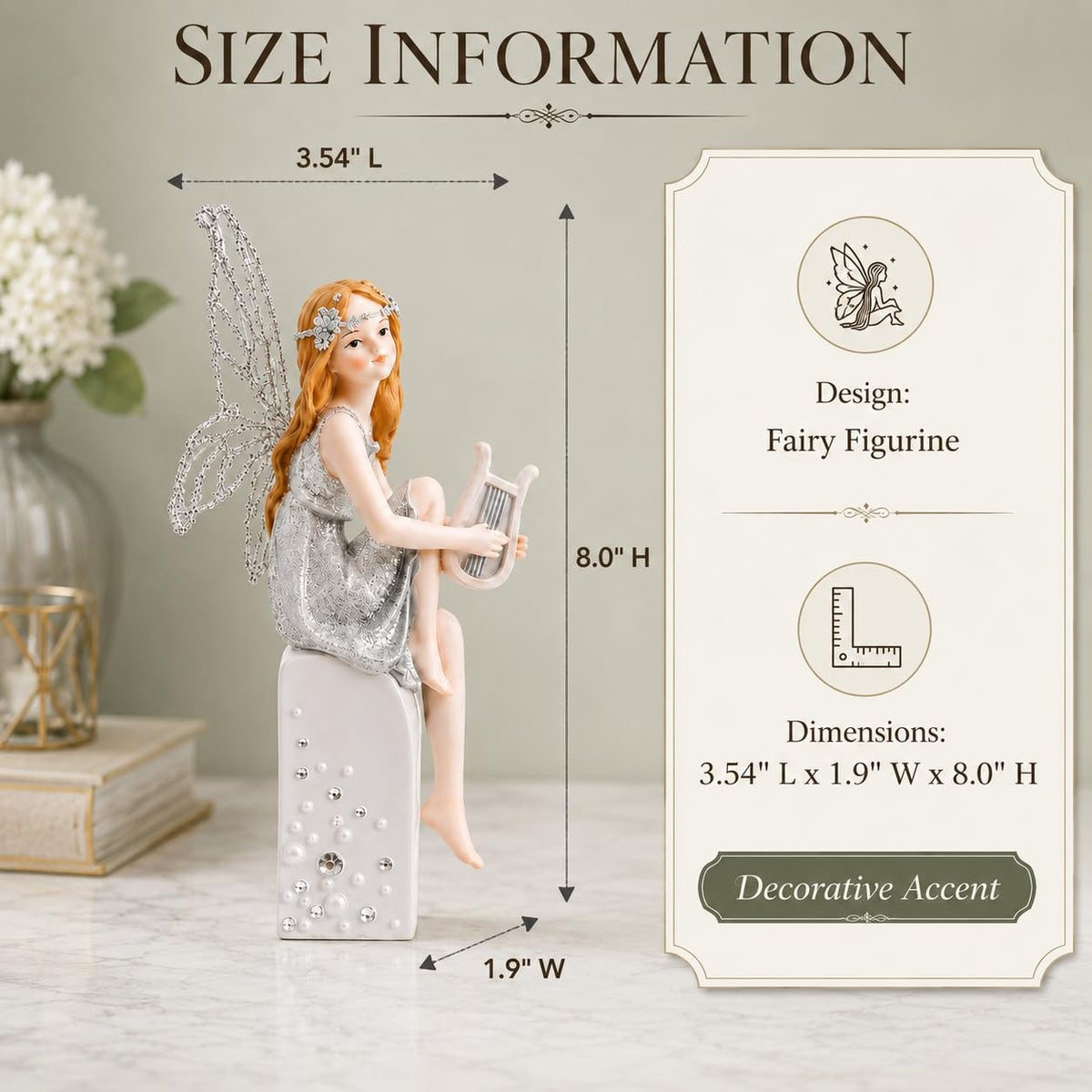 Comfy Hour Figurine, Silver, Classic