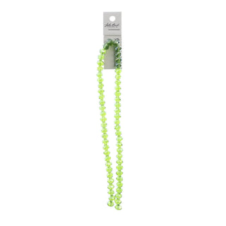 John Bead Craft Bead, 6mm x 8mm, Transparent Green AB