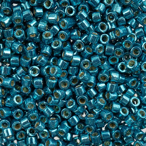 John Bead Craft Bead, Size: 11, Duracoat Galvanized Peacock Blue
