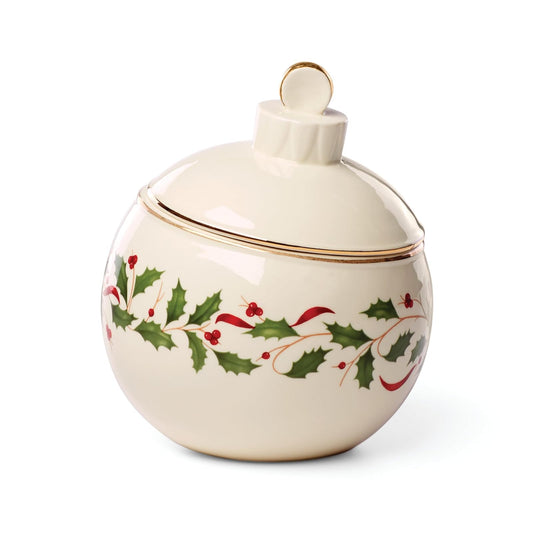 Lenox Dishware Bowl, 1.30 LB, Red & Green