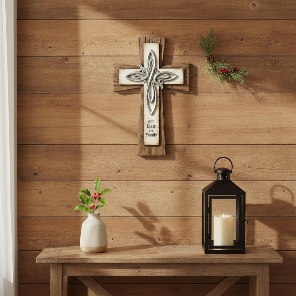 Comfy Hour Wall Art, 8.7"L x 0.6"W, Brown, Cream, Metallic