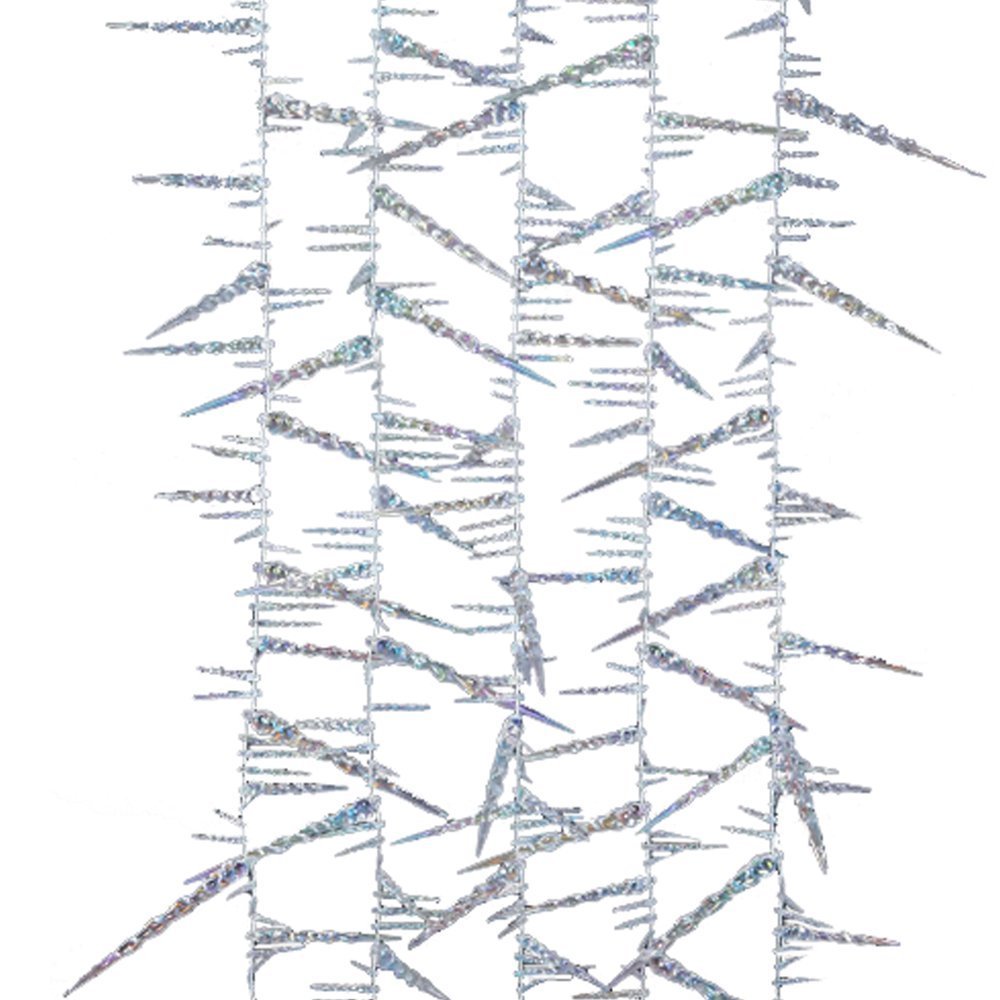 Kurt Adler 9-Foot Twisted Crystal Rainbow Icicle Garland