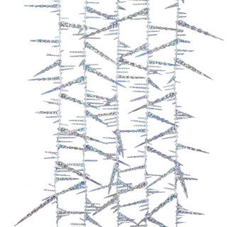 Kurt Adler 9-Foot Twisted Crystal Rainbow Icicle Garland