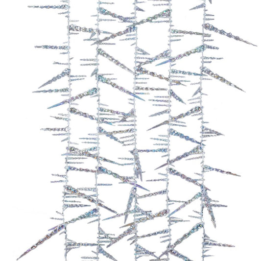 Kurt Adler 9-Foot Twisted Crystal Rainbow Icicle Garland