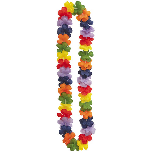 Unique Industries 40" Fabric Rainbow Luau Flower Lei