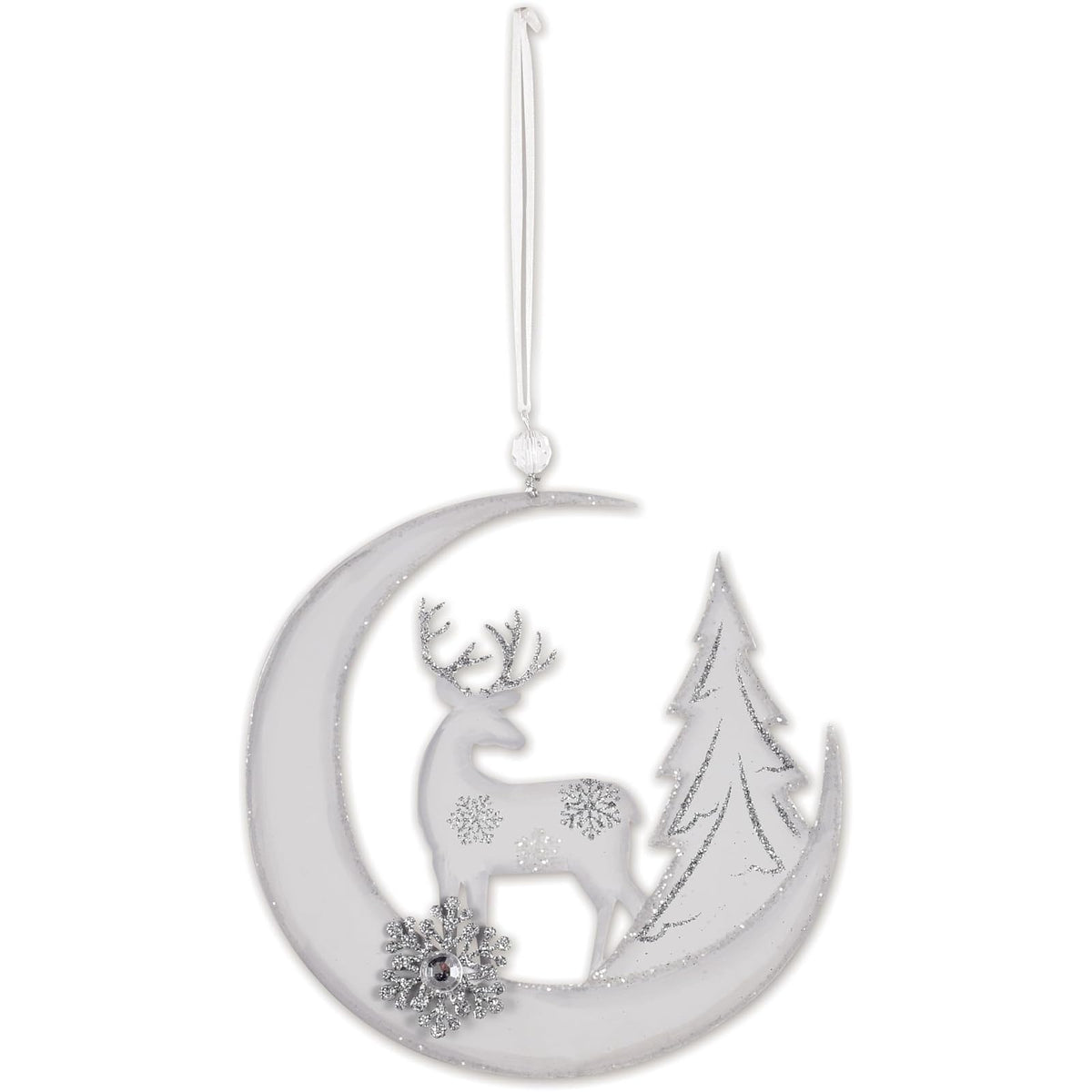 Sunset Vista Designs Hanging Ornament, 6 Inch, White
