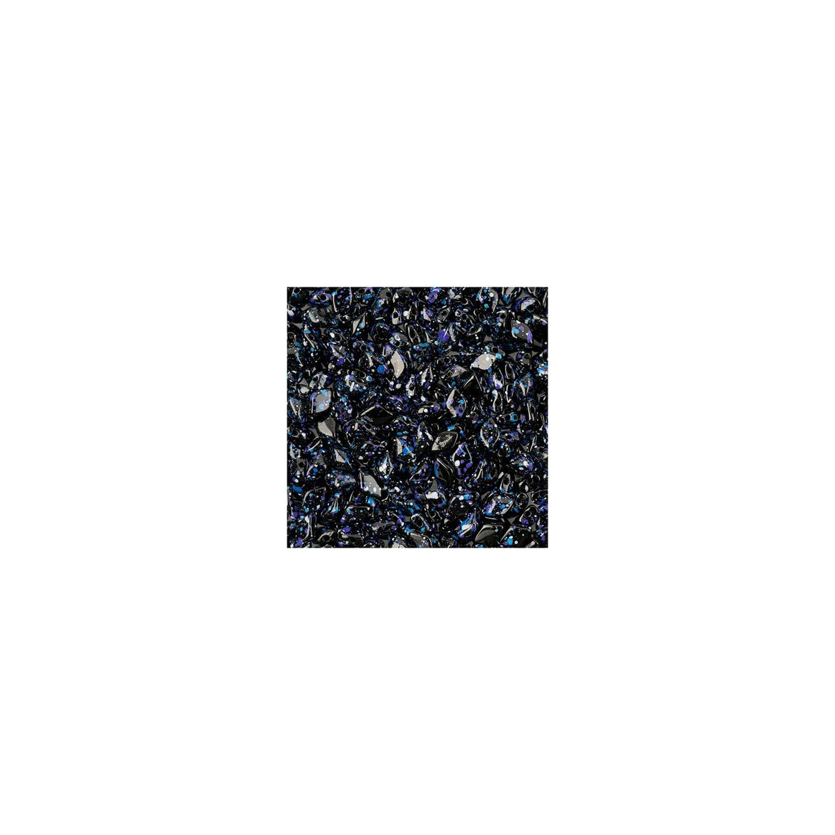 John Bead Craft Bead, Jet Confetti Splash Indigo
